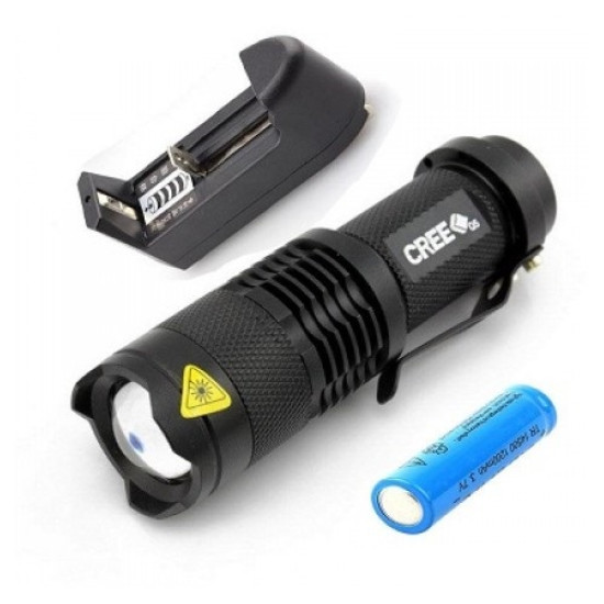 ΕΠΑΝΑΦΟΡΤΙΖΟΜΕΝΟΣ ΦΑΚΟΣ 10cm ΜΕ ZOOM CREE LED ΟΕΜ