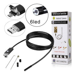 Usb Αδιάβροχη Κάμερα Ενδοσκόπιο OTG Για Κινητά Android 2m ΟΕΜ