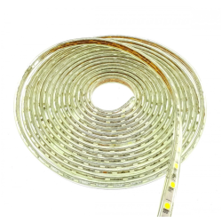 LED ταινία strip αδιάβροχη 1m - 100m 5050 warm white 220V 60 SMD OEM
