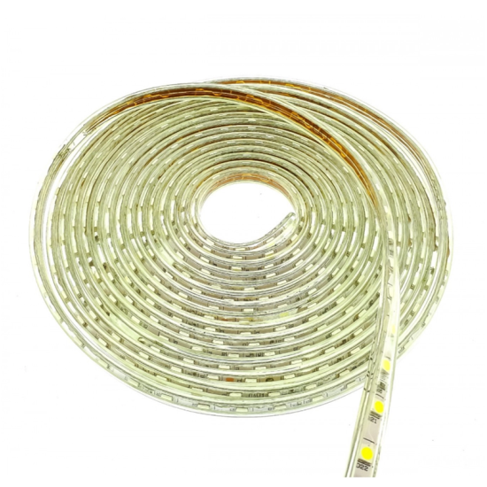 LED ταινία strip αδιάβροχη 1m - 100m 5050 warm white 220V 60 SMD OEM