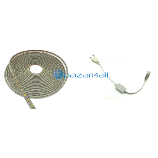 LED ταινία strip αδιάβροχη 1m - 100m 5050 warm white 220V 60 SMD OEM