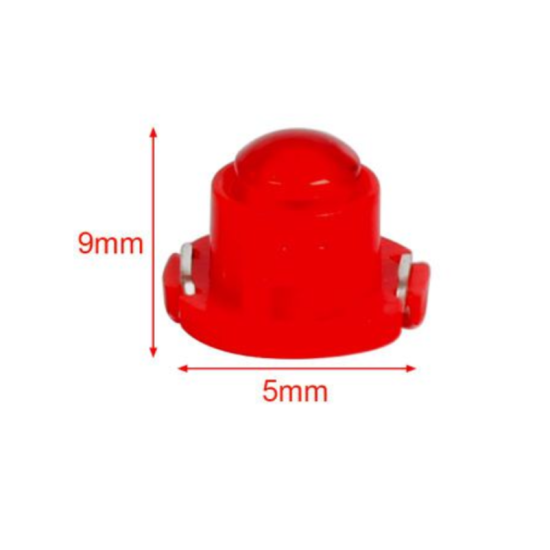 Λάμπες Αυτοκινήτου LED Κόκκινη T4.7 12V 0.6W 2 Τεμάχια Kmt Style