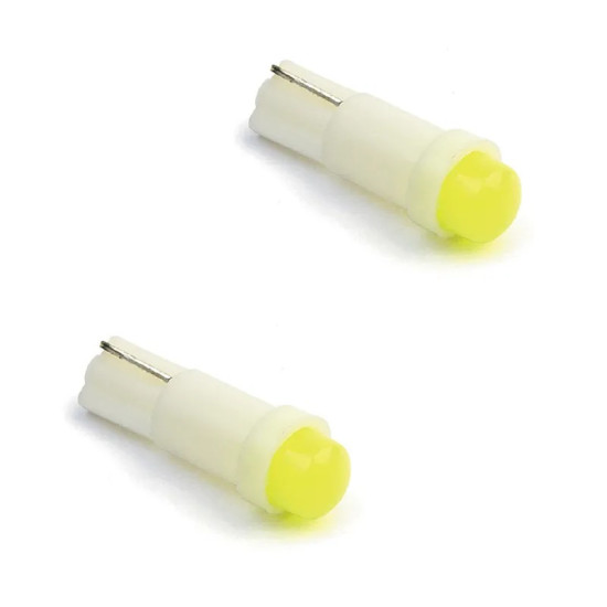 Λάμπες LED Αυτοκινήτου 1 LED T5 wedge 12V 2 τμχ Λευκό