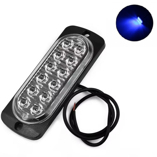 Φανάρι LED Μπλε 12-24V 12 SMD 500LM IP66 OYQP-0077