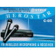 Συσκευή Karaoke Με Δύο Ασύρματα Μικρόφωνα Wireless Herostar C-05 ΟΕΜ