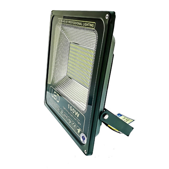 LED προβολέας super slim αδιάβροχος 100w 9.000 lm λευκό ψυχρό 220v OEM