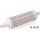 Λαμπτήρας led για προβολείς ιωδίνης R7s 78mm 6W 6000k ψυχρό λευκό φως δέσμης 360° ΟΕΜ