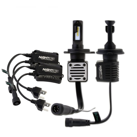 LED Λάμπες 2ΤΜΧ 40W 6000LM H4 12V/24V 6500K A393 N1 NIGHTEYE