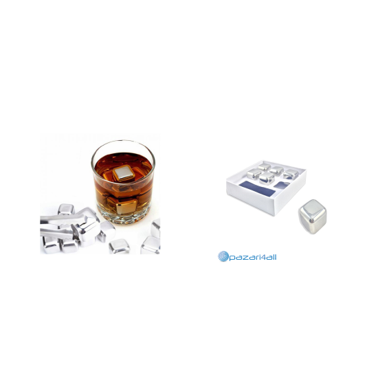 Παγάκια Cooling Cubes από Ανοξείδωτο ατσάλι που δεν λιώνουν Σετ 6 τεμαχίων με πουγκί ΟΕΜ Παγάκια Cooling Cubes από Ανοξείδωτο ατσάλι που δεν λιώνουν Σετ 6 τεμαχίων με πουγκί ΟΕΜ