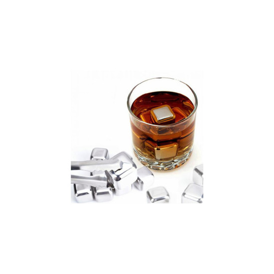 Παγάκια Cooling Cubes από Ανοξείδωτο ατσάλι που δεν λιώνουν Σετ 6 τεμαχίων με πουγκί ΟΕΜ Παγάκια Cooling Cubes από Ανοξείδωτο ατσάλι που δεν λιώνουν Σετ 6 τεμαχίων με πουγκί ΟΕΜ