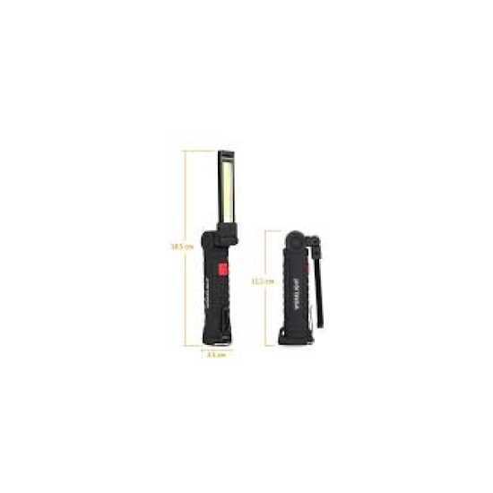 UltraFire W-51 COB 180-βαθμός περιστρεφόμενο 5 θέσεων USB Μαγνητισμός Work Light  OE