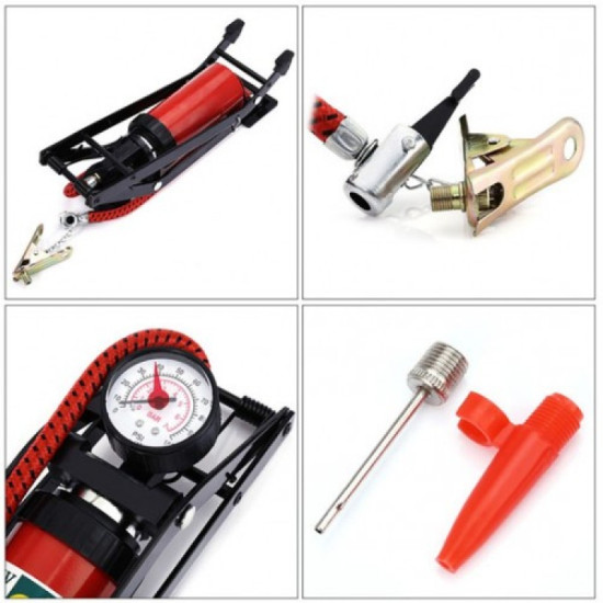 Τρόμπα αέρος ποδιού με μανόμετρο 100psi - 7bar ΟΕΜ Τρόμπα αέρος ποδιού με μανόμετρο 100psi - 7bar ΟΕΜ