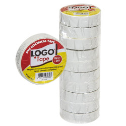 Μονωτική Ταινία Logo Λευκή 19mm x 18,3m Logo 65ΔΕ800