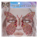 Αυτοκόλλητα Προσώπου Πεταλούδα Face Gems 17x17cm Carnavalista 232485
