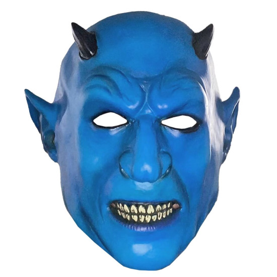 Μάσκα Μπλε Δαίμονας Latex Carnavalista 232631