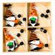 Στολίδια Ξύλινα Halloween σετ=12τεμ Σύνολο=14x14cm τεμ=6cm Carnavalista 232835