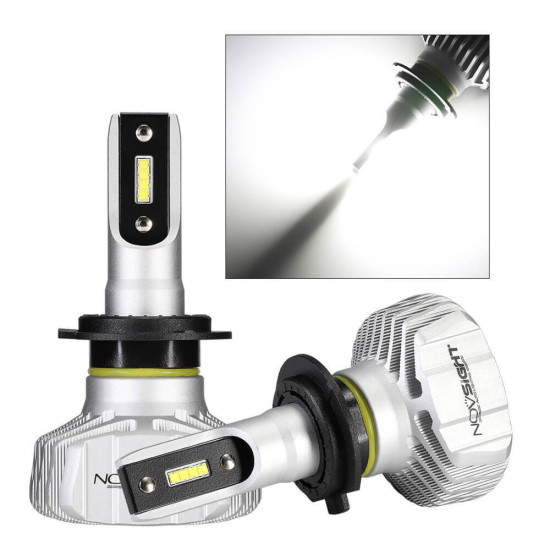 LED Λάμπες 2ΤΜΧ 25W 5000LM N15-H7  6500K  NOVSIGHT