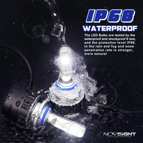 LED Λάμπες 2ΤΜΧ 40W 7200LM N16-H7 NOVSIGHΤ