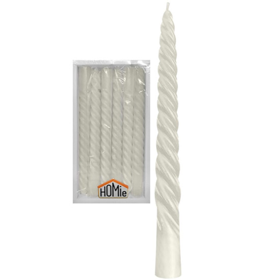 Κερί Κηροπηγίου Σπιράλ Υ:20cm ø22mm Homie 5731