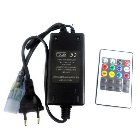 Τροφοδοτικό και Τηλεχειριστήριο rgb για 110V 220V SMD 