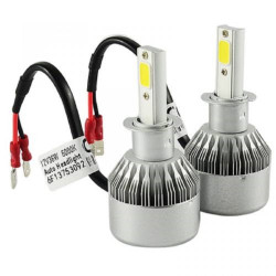 LED Λάμπες 2ΤΜΧ H3 C6 LED 12V/24V 3800LM - ΟΕΜ