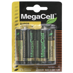 Μπαταρίες Αλκαλικές Μεγάλη D * MegaCell