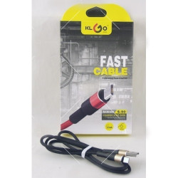 Καλώδιο υψηλής ποιότητας KLGO S-90 USB σε Micro USB για Android 1m - ΟΕΜ