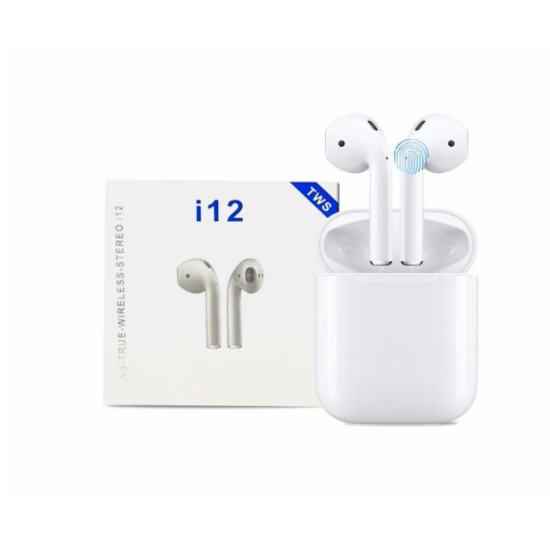 Ασύρματα Ακουστικά Earbuds Bluetooth v5 i12 TWS Wireless Touch OEM