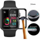 Προστασία οθόνης  Tempered Glass  FULL GLUE 5D Full Screen Protector Cover Black (38mm) ΟΕΜ