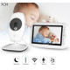 Ασύρματη κάμερα μωρού με οθόνη 7 ιντσών LCD και νυχτερινή λήψη