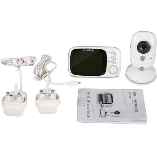 Baby monitor Ασύρματο με οθόνη 3.2″ LCD Θερμοκρασία,μικρόφωνο night vision VB603
