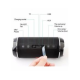 Φορητό αδιάβροχο Ηχείο Bluetooth T&G TG-116 Μαύρο