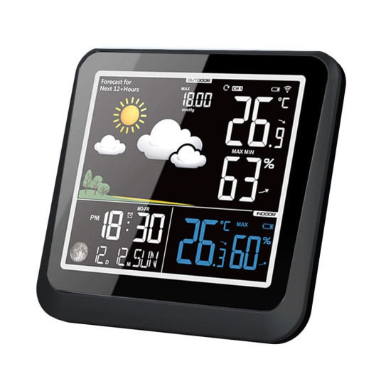 Ασύρματος Σταθμός Καιρού με Εξωτερικό Αισθητήρα Baldr – Μαύρο