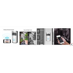 Wifi Κουδούνι Πόρτας 1080p Full HD Κάμερα - Video Δικτυακό Doorbell Two-way Audio EKN-V5-SL.