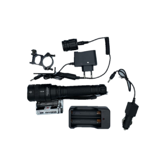 Υπέρ υψηλής φωτεινότητας επαναφορτιζόμενος φακός CREE LED OEM.