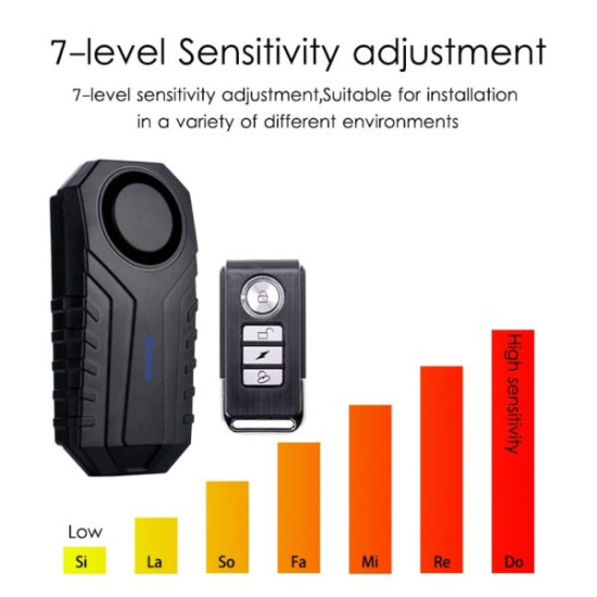 Συναγερμός αυτοκινήτου Jrc KS-SF22R IP55 Αδιάβροχος, Ασύρματος 113dB με αισθητήρα και τηλεχειριστήριο - OEM