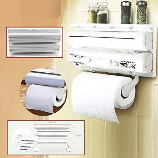 ΠΟΛΥΘΗΚΗ ΚΟΥΖΙΝΑΣ - TRIPLE PAPER DISPENSER 