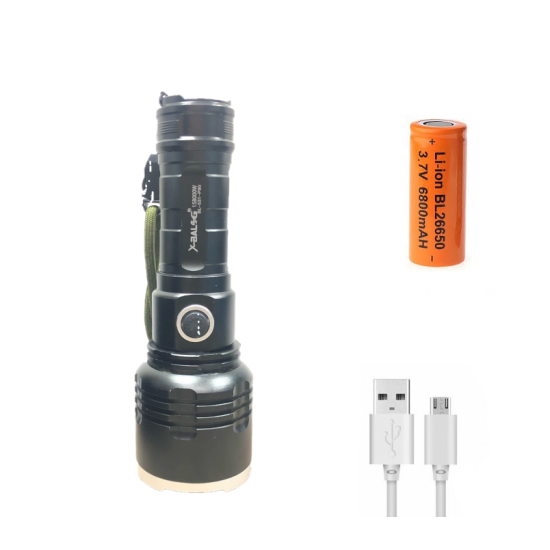 Επαναφορτιζόμενος φακός LED με mini usb OEM BL-531-P90