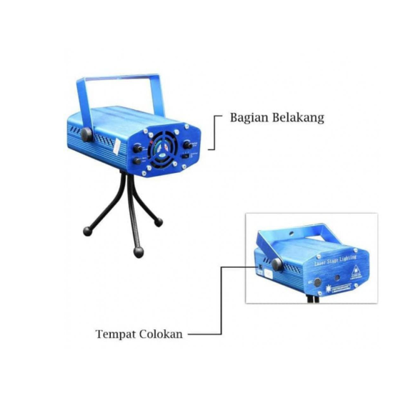 Projector Laser Stage DJ Green-Red 100/50mW Φωτορυθμικό SunSky
