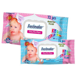 Υγρά Μωρομάντηλα Freshmaker με Καπάκι πακ=72τεμ 4teen4ty 25136