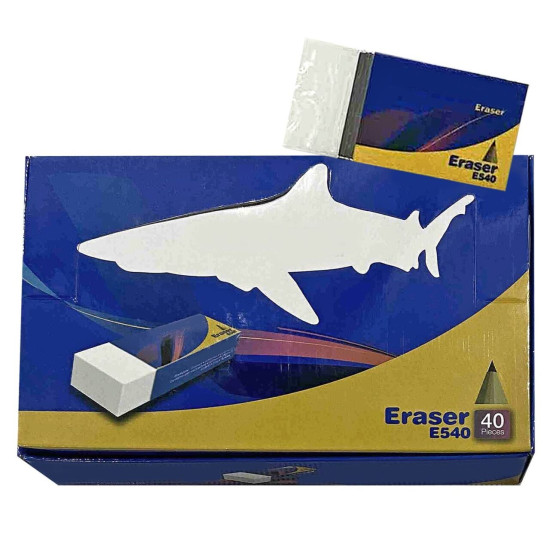 Γόμα Λευκή σετ=40τεμ 3,3x1,5cm JustNote 703183