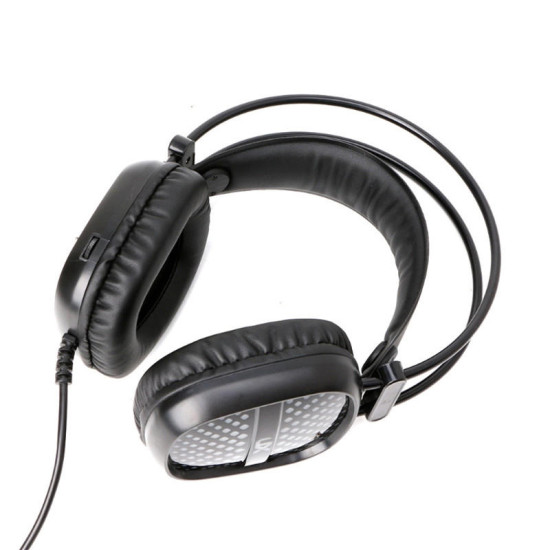 Ακουστικά Gaming 3,5 mm E-Sport Headphones με μικρόφωνο LED RGB The Engineer A2- Black