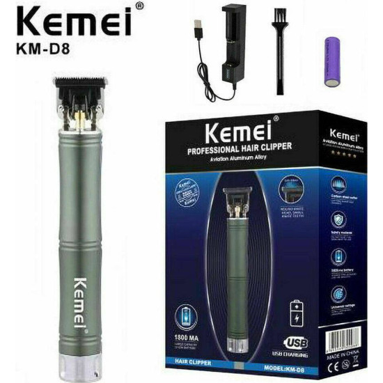 Επαναφορτιζόμενη μηχανή Trimmer KEMEI KM-D8