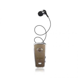 Ακουστικό Bluetoοth HandsFree AKZ-Q2 mini headset, σε χρυσό χρώμα