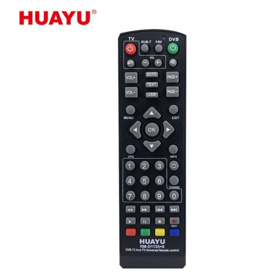 ΧΕΙΡΙΣΤΗΡΙΟ HUAYU RM-D1155+6 UNIVERSAL REMOVE CONTROL ΓΙΑ ΤΗΛΕΟΡΑΣΕΙΣ