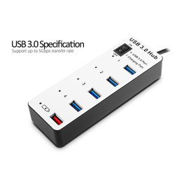 USB 3.0 HUB 4+1 Θυρών BYL-3011 - ΟΕΜ