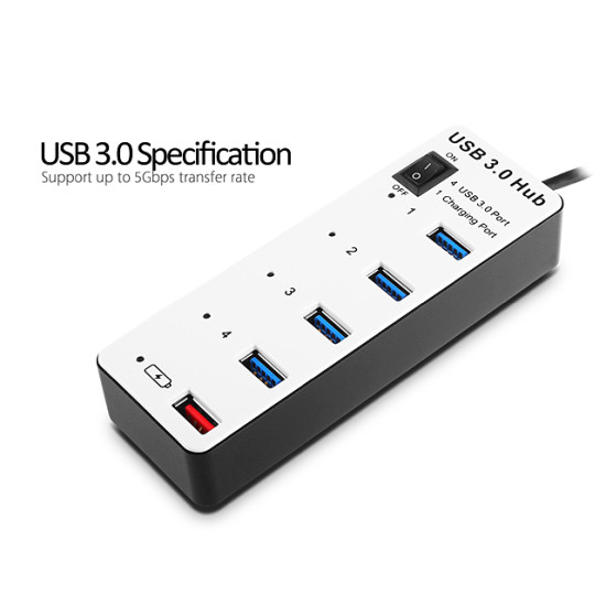 USB 3.0 HUB 4+1 Θυρών BYL-3011 - ΟΕΜ