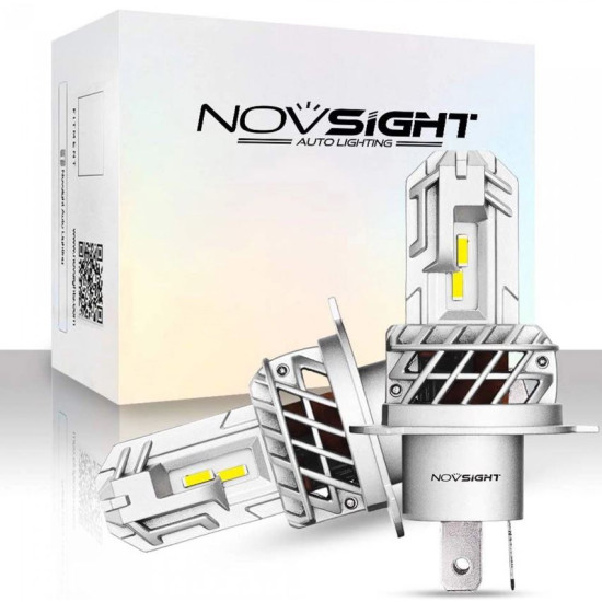 LED Λάμπες H4 12V 2 ΤΜΧ- 20W 5000LM 6000K IP68 A500 N35 NOVSIGHT 