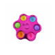 Pop It Fidget Σκληρή Παλέτα ροζ - spinner πολύχρωμο 12cm - ΟΕΜ