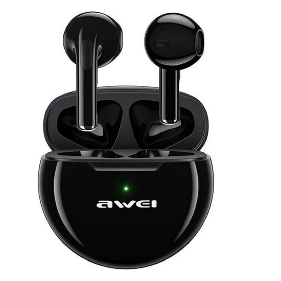 ΑΣΥΡΜΑΤΑ ΑΚΟΥΣΤΙΚΑ BLUETOOTH 5.0 AWEI T17 BLACK WIRELESS SPORTS EARBUDS TWS - ΑΣΠΡΑ - OEM